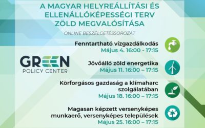 A magyar Helyreállítási és Ellenállóképességi Terv zöld megvalósítása